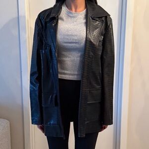 Lioness Black Leather Jacket